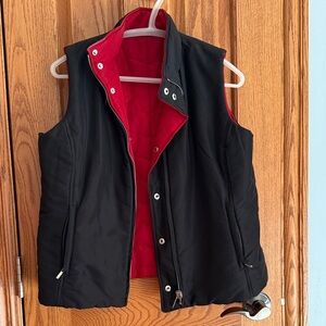 Jones New York Black and Red Vest